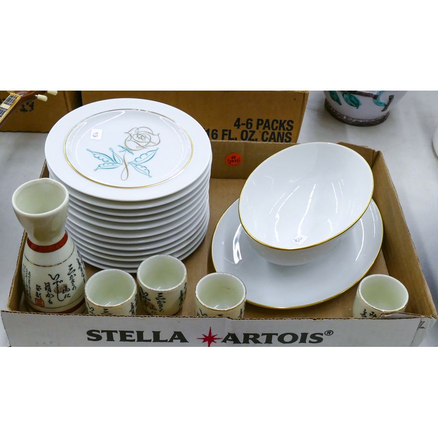 Box Easterling Mid Century Plates etc.