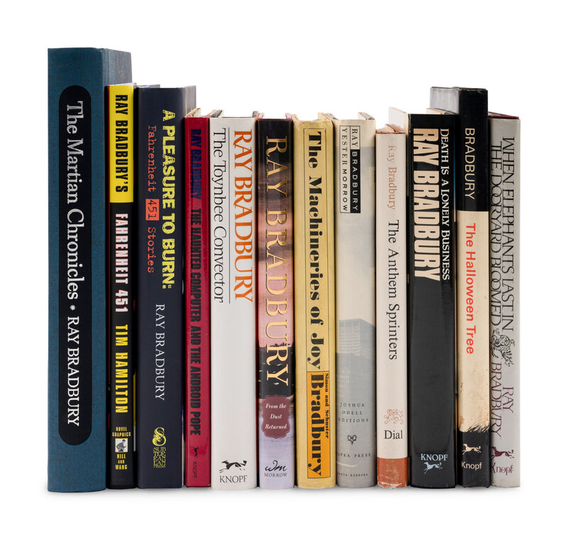 BRADBURY, Ray. A group of 12 works, MOST FIRST EDITONS, SOME SIGNED, comprising: 