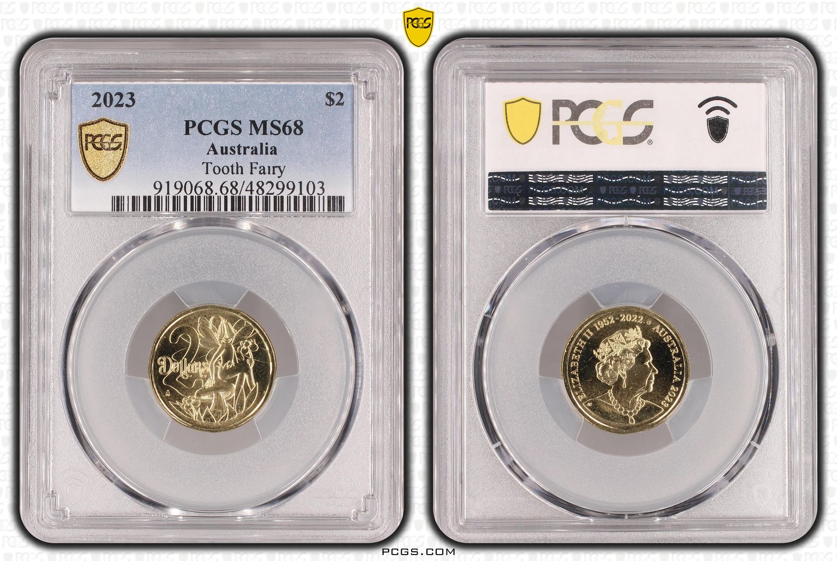 Elizabeth II, Tooth Fairy, Two Dollar, 2023, PCGS MS68