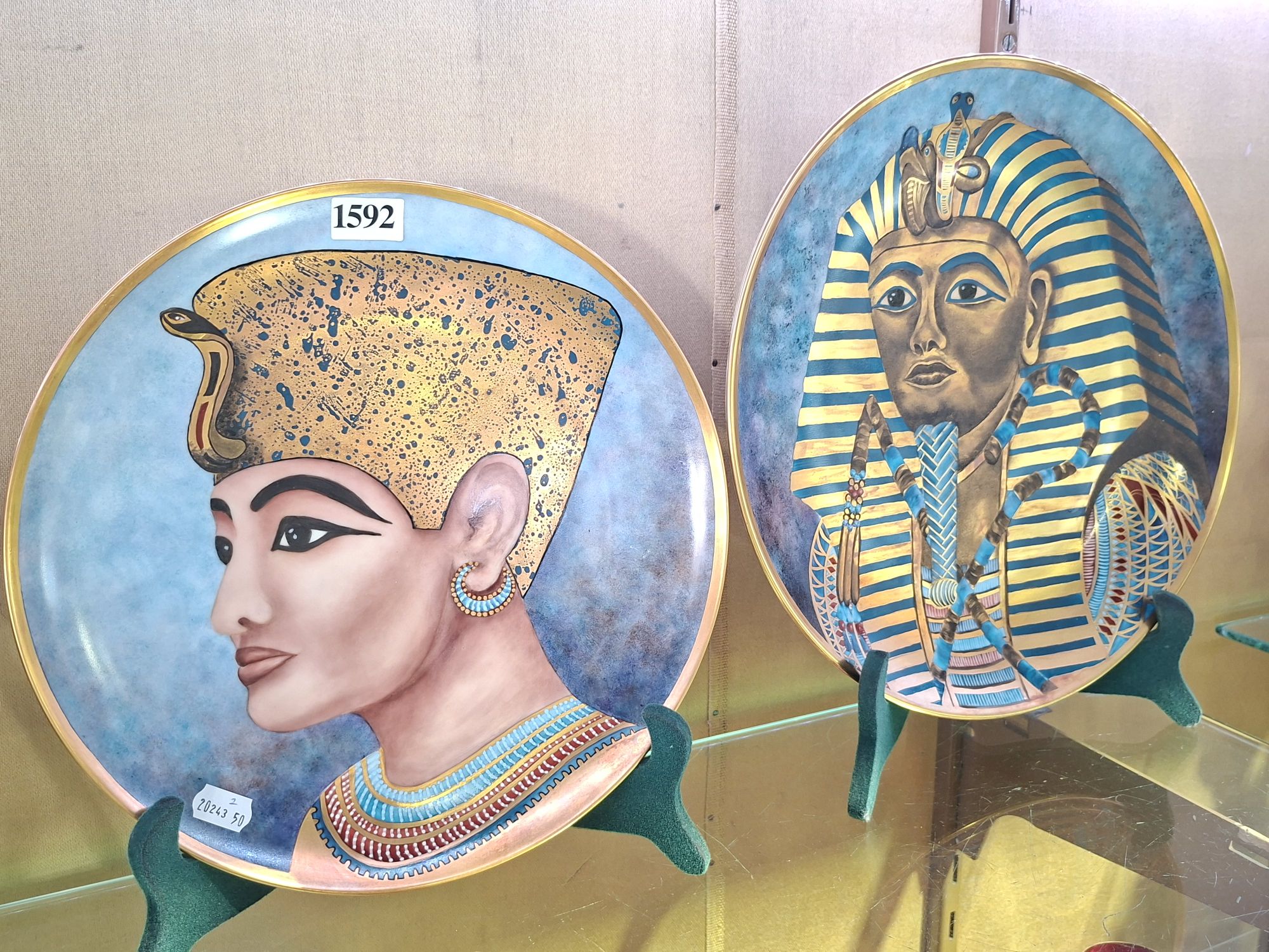 Two Ceramic Cabinet Plates