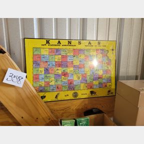 Vintage Kansas 125th Anniversary jigsaw puzzle