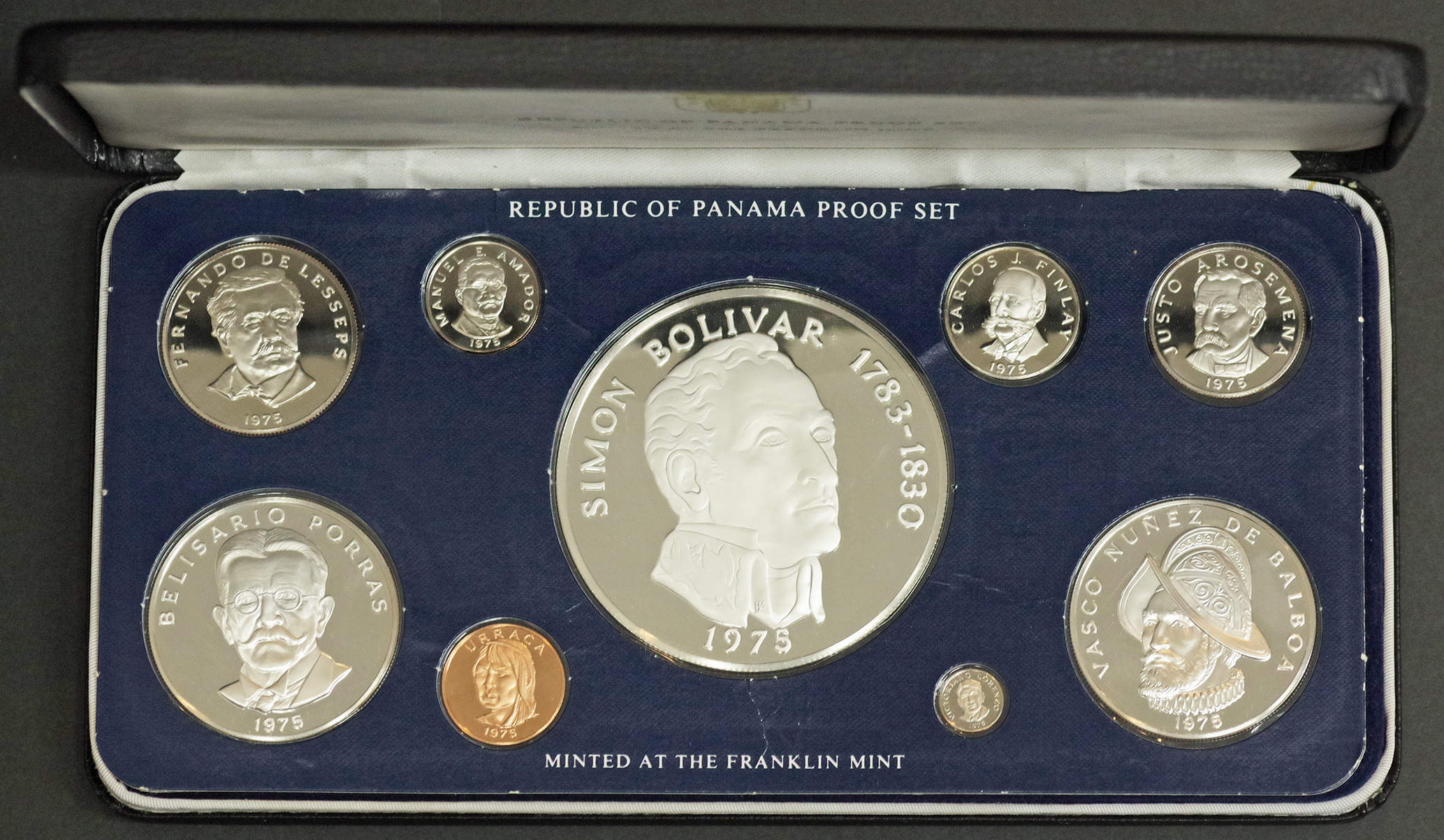 パナマ 銀貨他通常貨 9種揃プルーフセット 1975年 KMPS13 | Taisei