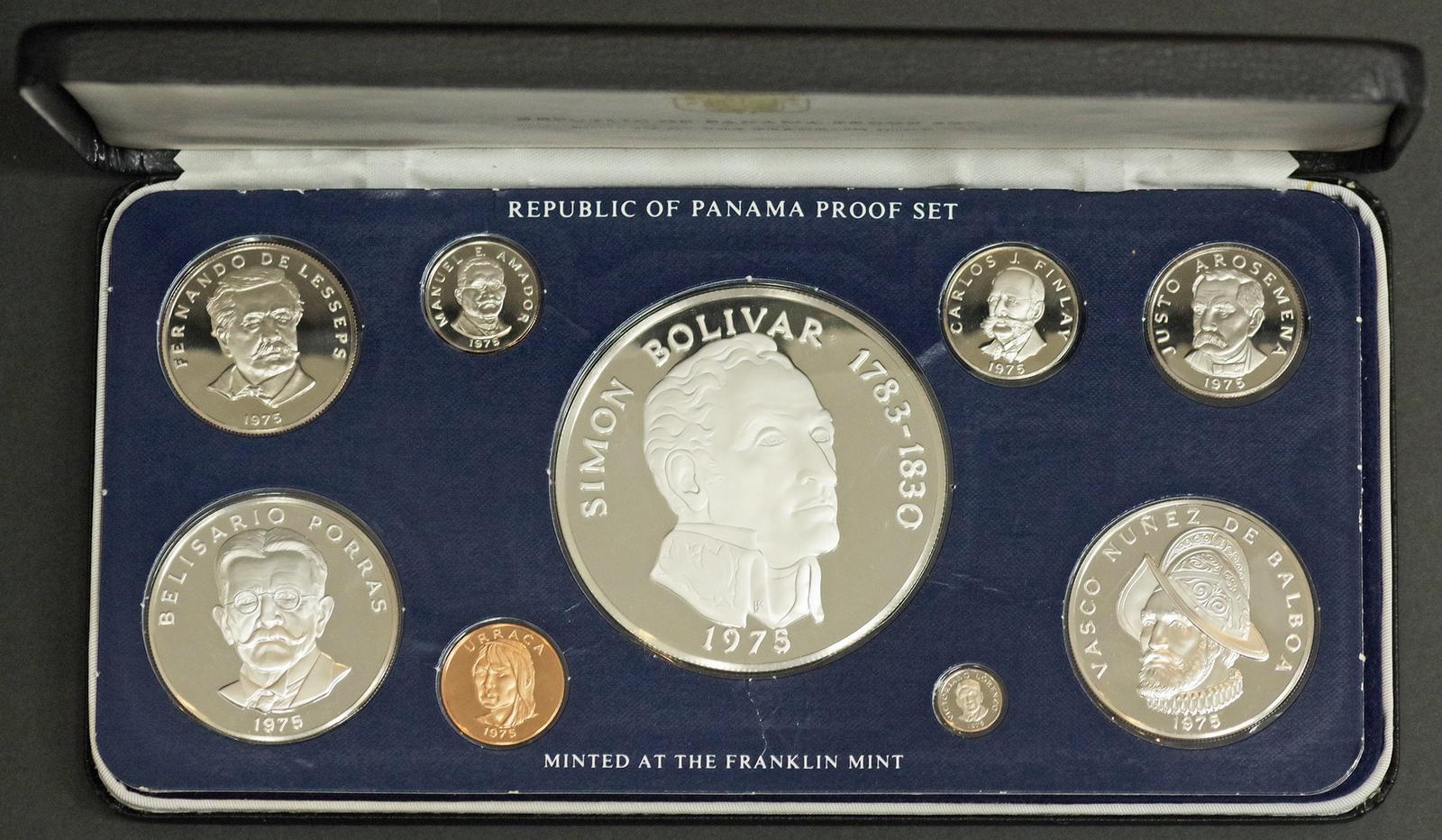 銀貨 パナマ共和国【プルーフ９枚セット】 - 旧貨幣/金貨/銀貨/記念硬貨