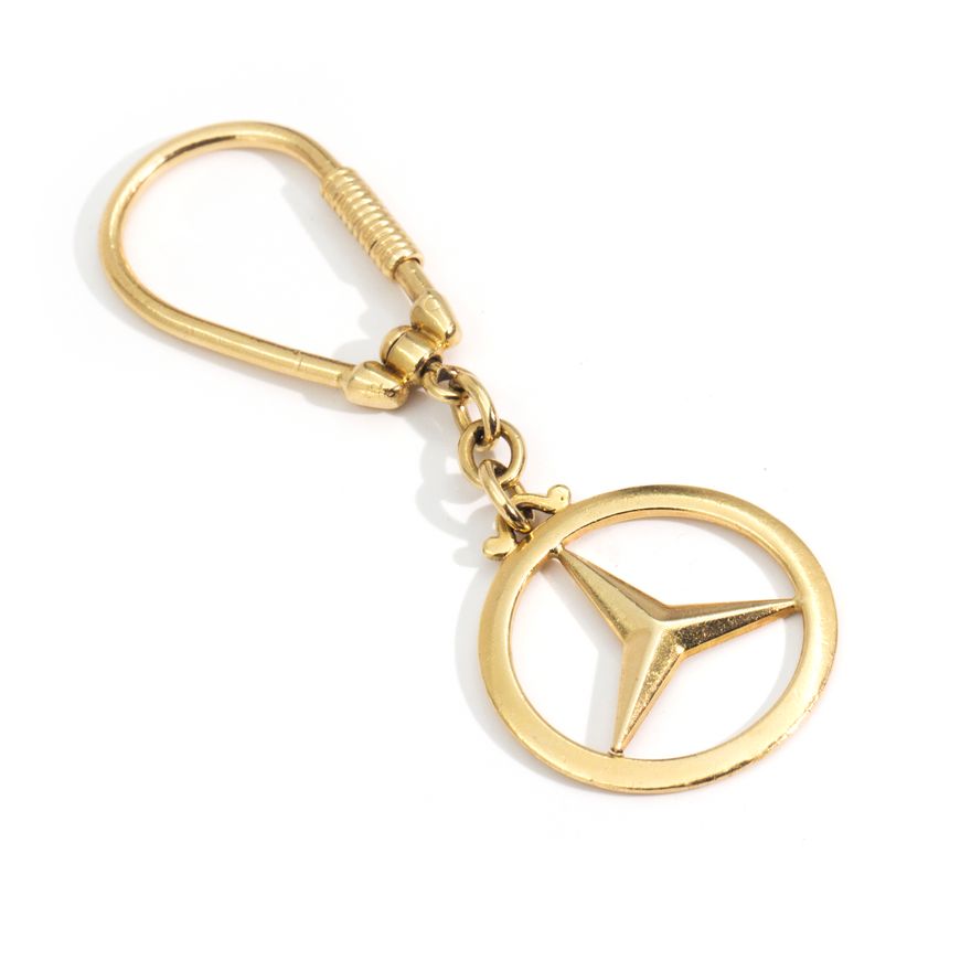 18ct Gold Mercedes Benz Keyring