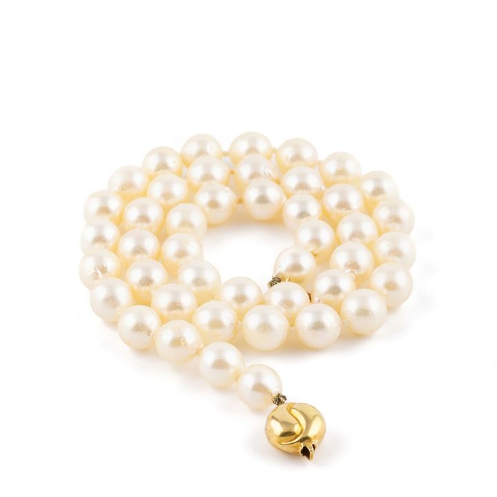 Cultured Pearl Necklace 18ct