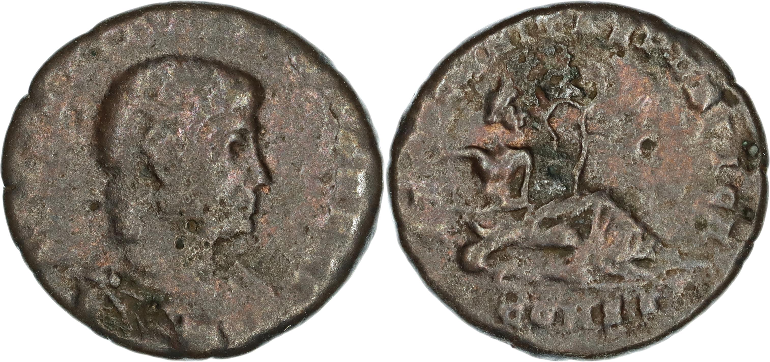 Roman Empire, Hanniballianus , Æ Follis, 336-337 AD, Fair