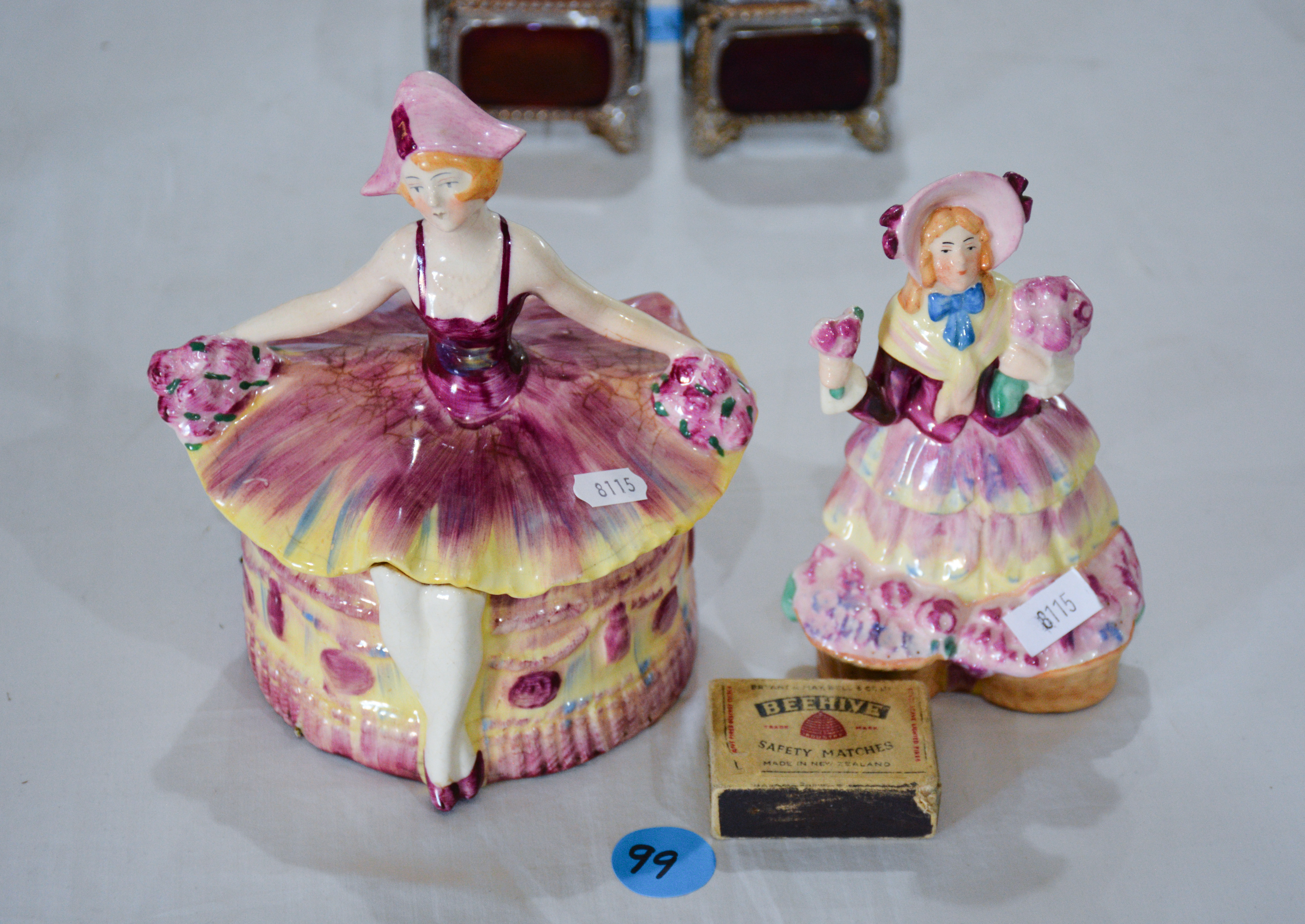 Lidded Ornament Container and Ornament — sold at auction in New Zealand for $15