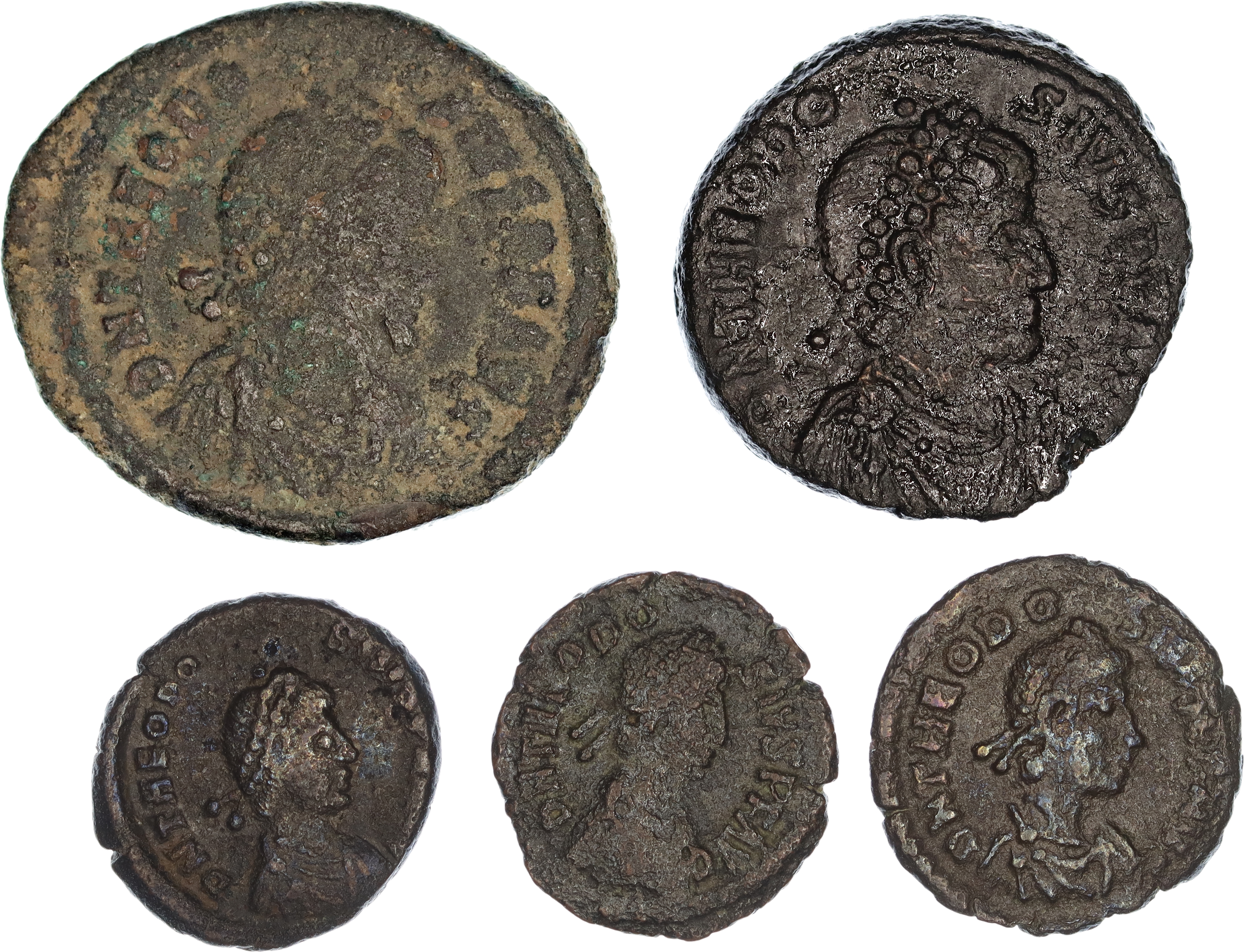 Roman Empire, Theodosius I, Æ, 379-395 AD, nF-nVF