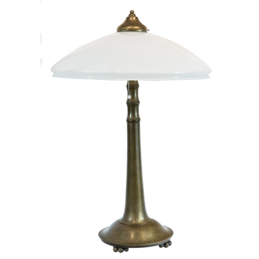 Lampa mosiężna, pocz. XX w.