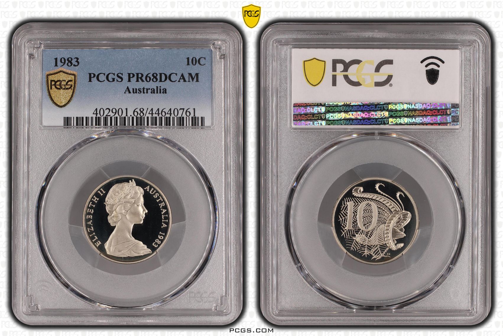 , Ten Cent, 1983, Pcgs Pr68dcam