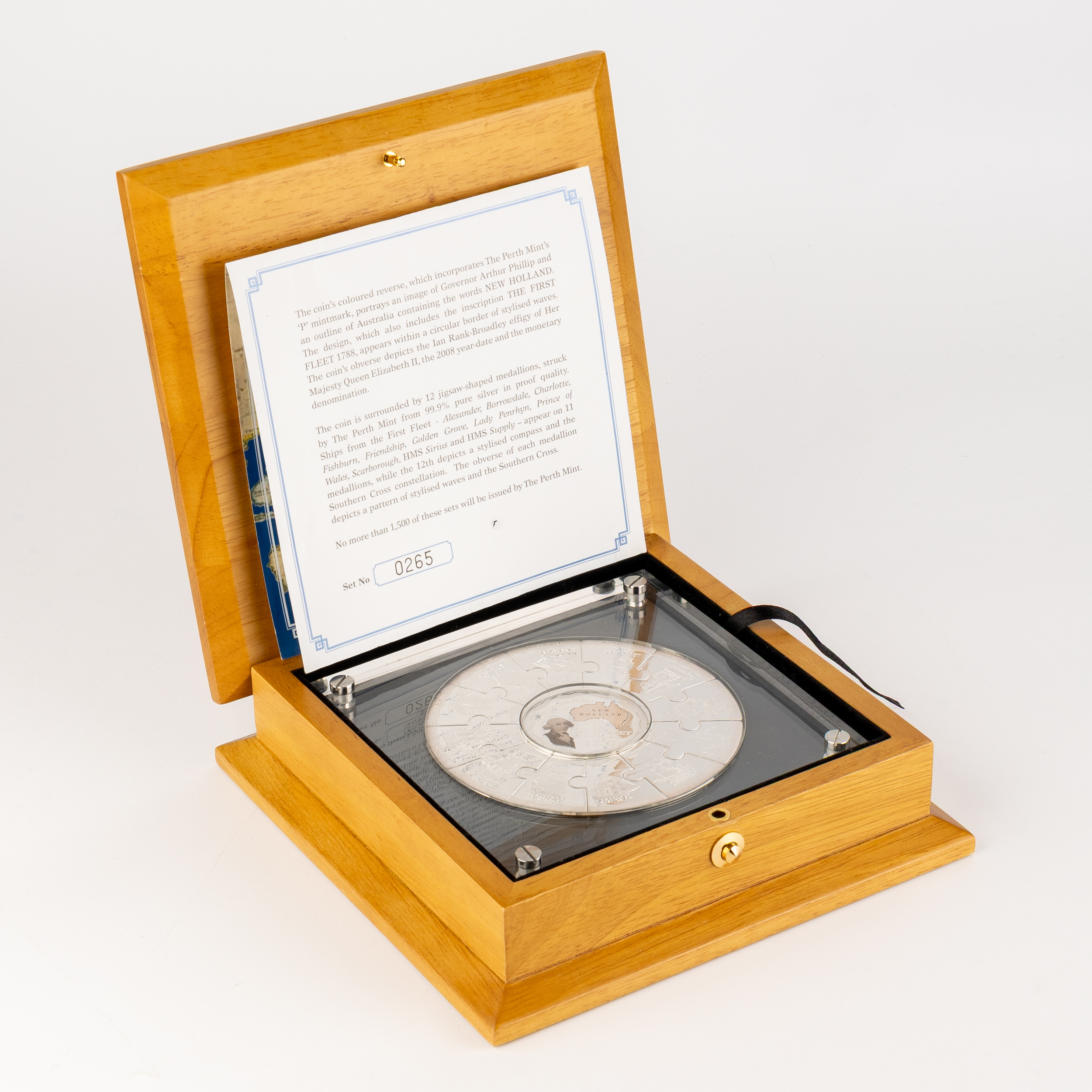 Elizabeth II, Perth Mint - The First Fleet, One Dollar, 2008, FDC