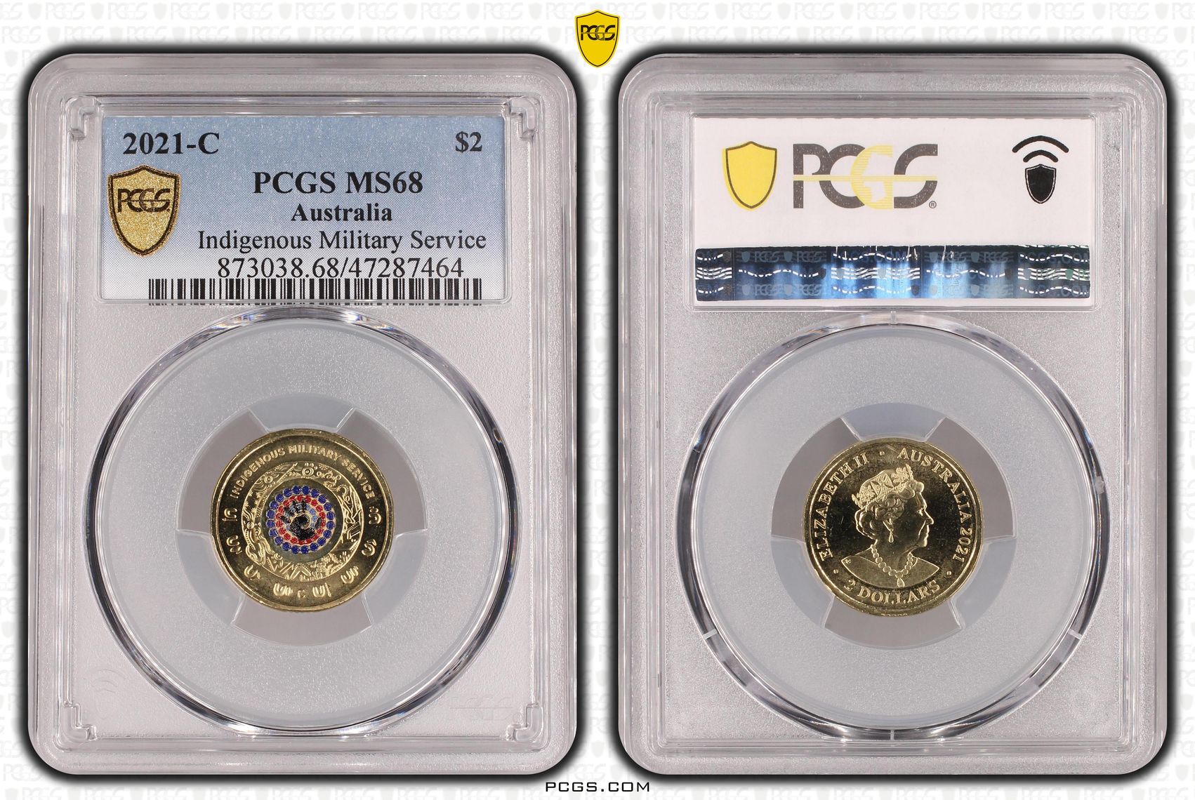 Elizabeth II, Indigenous Military Service, Two Dollar, 2021-C, PCGS MS68