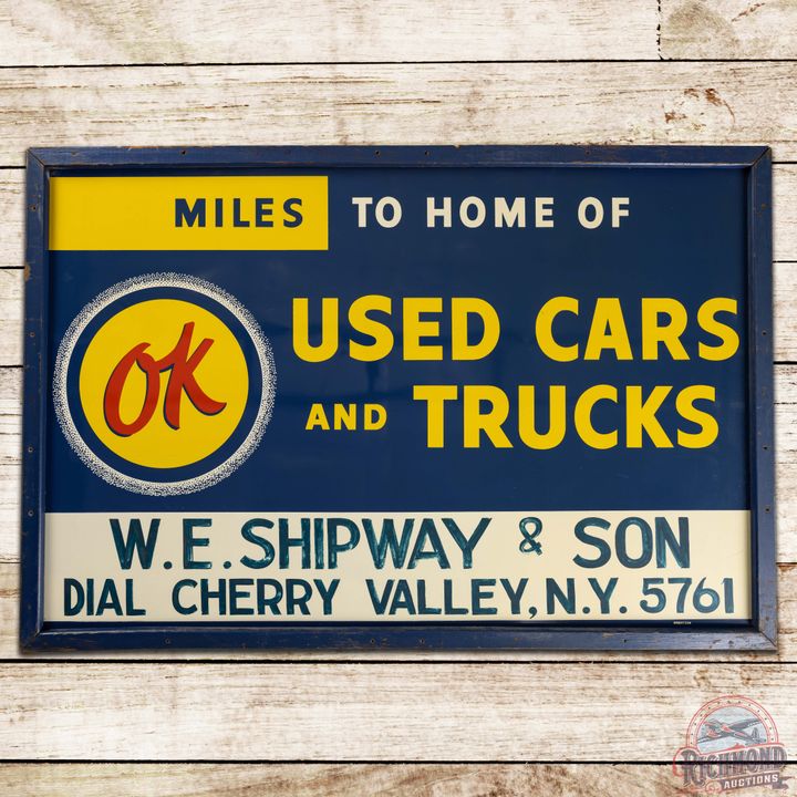 Chevrolet OK Used Cars and Trucks SST Sign Cherry Valley NY