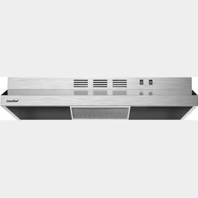 COMFEE CVU30W2AST 30 INCH DUCTLESS RANGE HOOD DURABLE STAINLESS STEEL UNDER CABINET VENT HOOD WITH 2 REUSABLE FILTERS, 200 CFM, FA