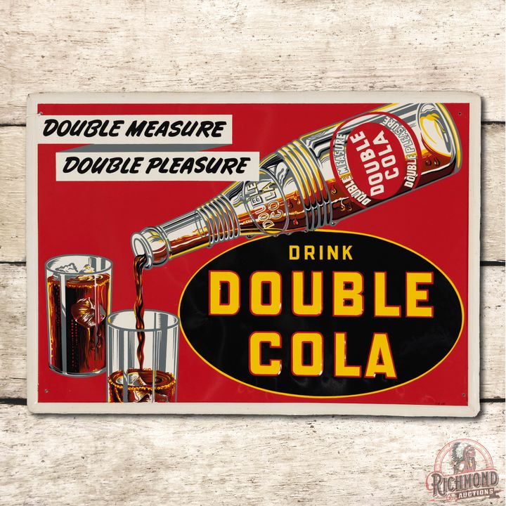 Drink Double Cola Single Sided Metal Sign TAC 9