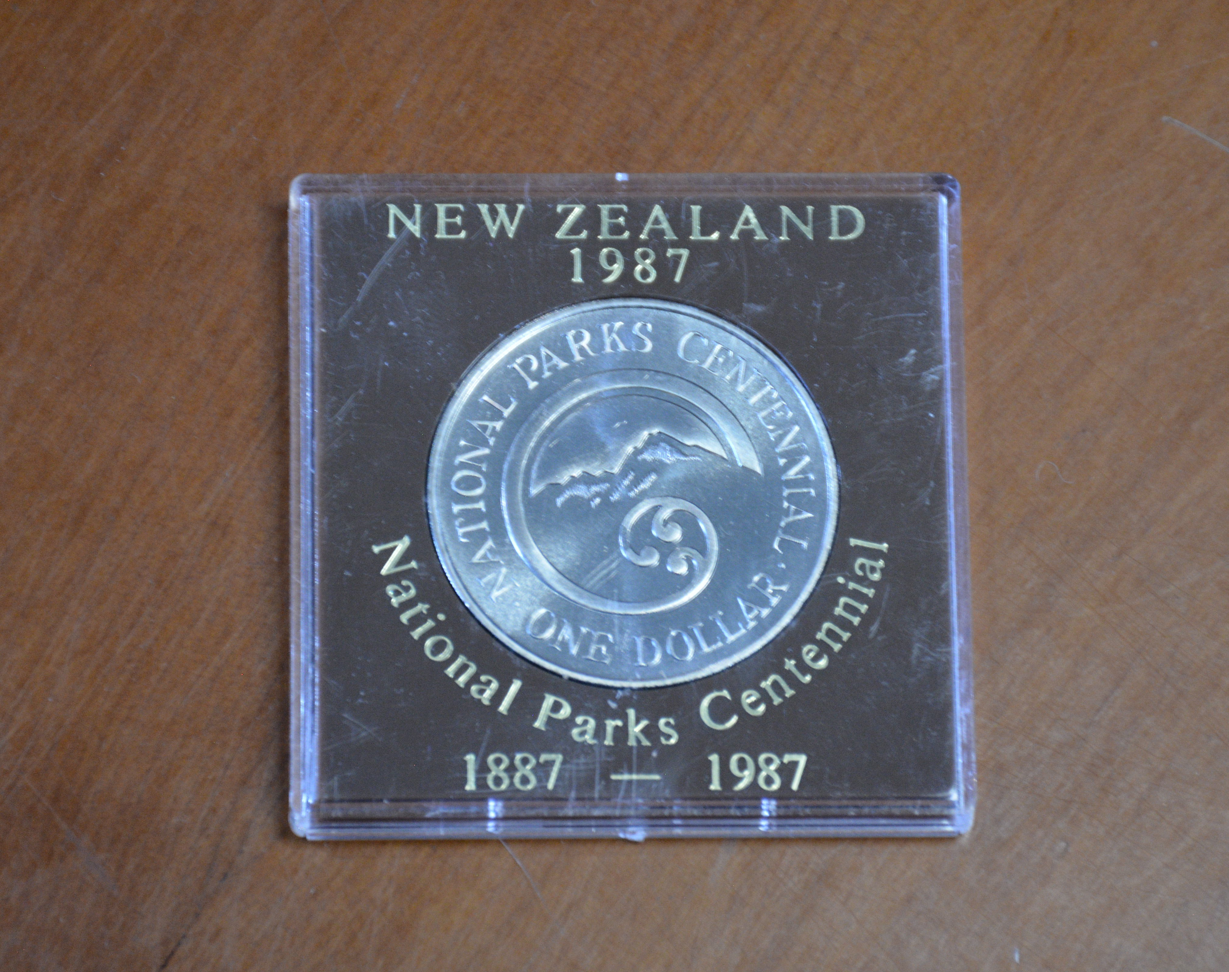 1987 NZ National Parks Coin — sold at auction in New Zealand for $10