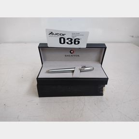 SHEAFFER PRELUDE 340-2 BRUSHED CHROME WITH CHROME TRIM BALLPOINT PEN