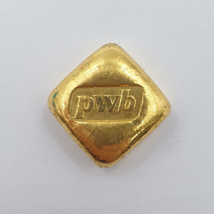 PWB 1oz Gold Cast Ingot - .9999 Gold