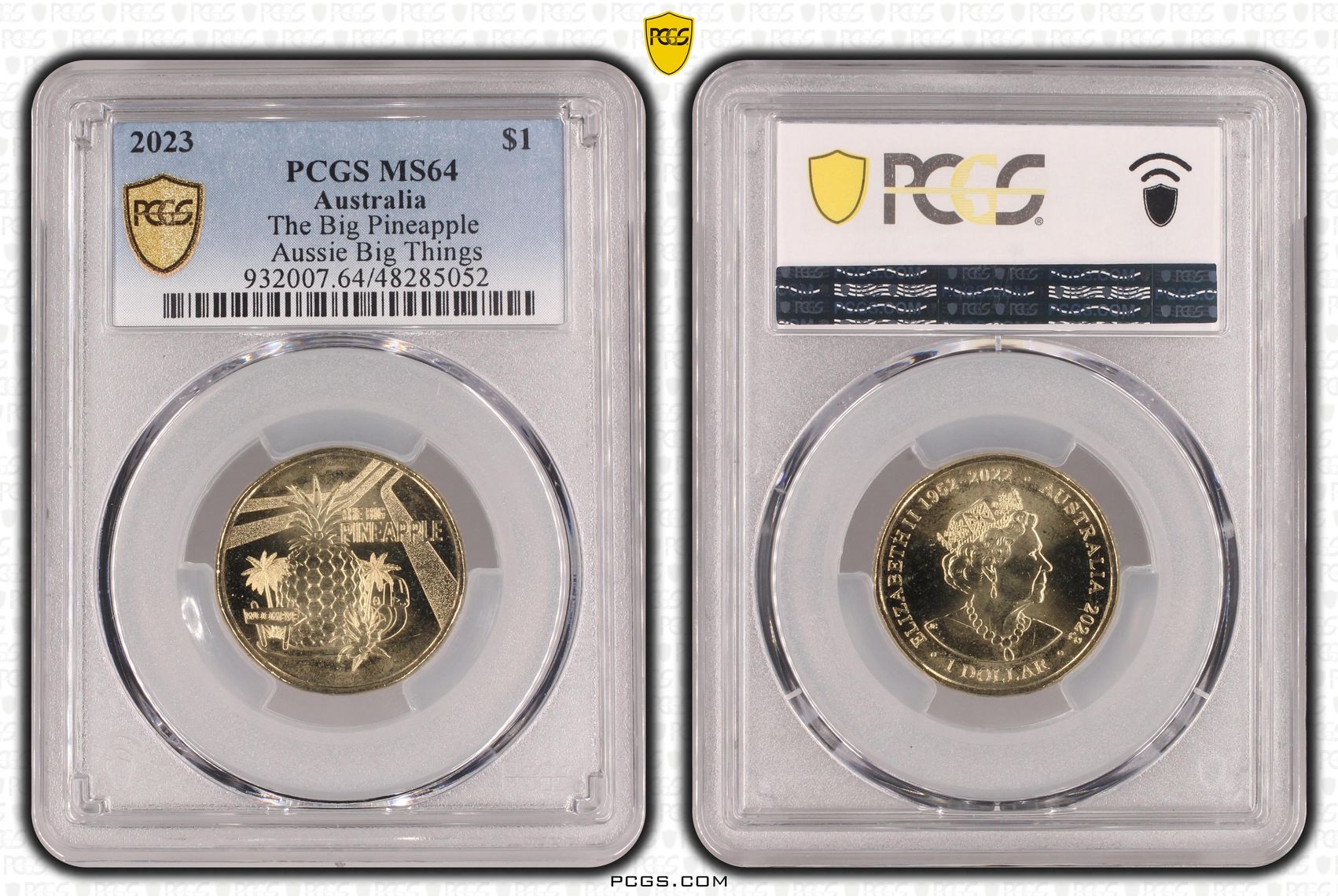 The Big Pineapple Aussie Big Things , One Dollar, 2023, PCGS MS64