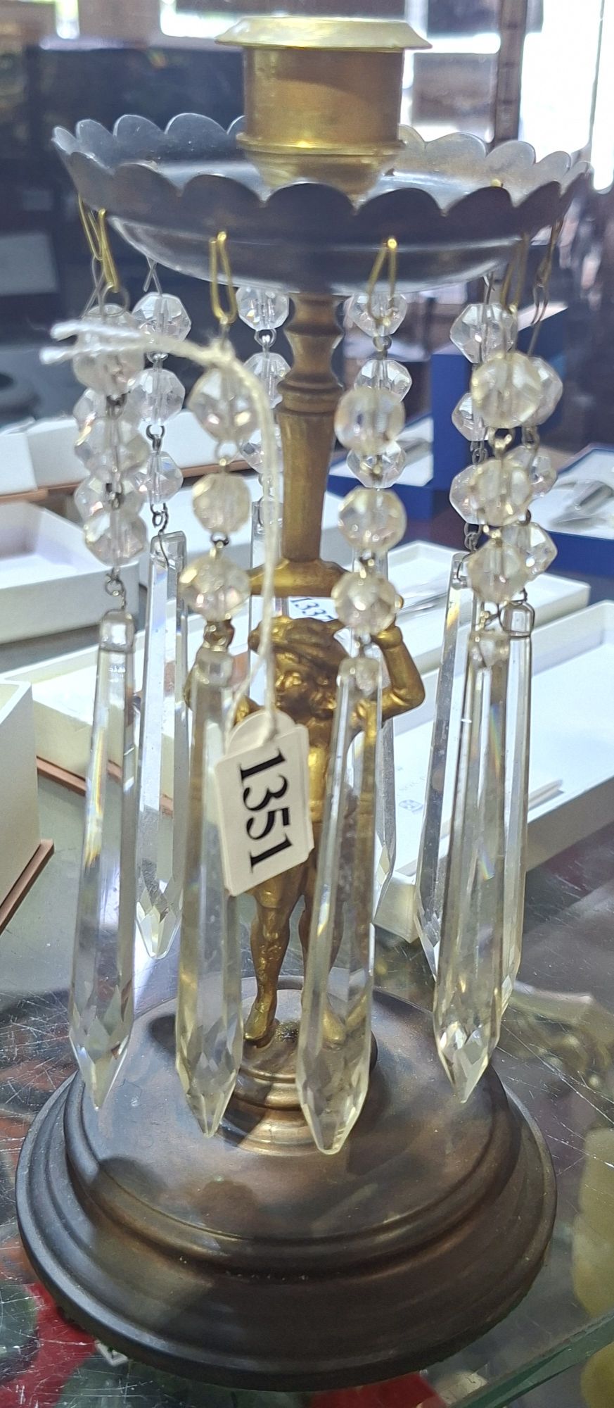 1351 · ANTIQUE FIGURAL LUSTRE
