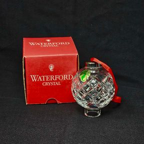 Waterford Crystal 1st Edition Ball Ornament 1992 in Box