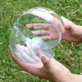 7QUEEN 120MM/4.8INCH LARGE CLEAR BALL ORNAMENTS, 16PCS FILLABLE CHRISTMAS BALLS SHATTERPROOF ORNAMENT BAUBLES FOR DIY CRAFTS CHRIS
