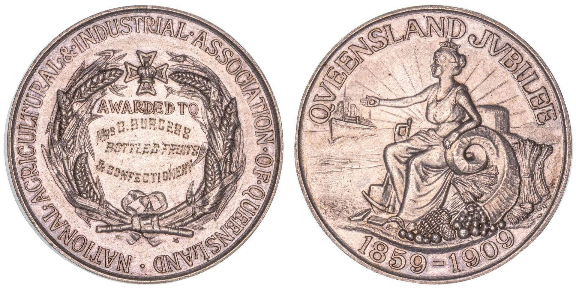 Queensland Jubilee, 1909, EF