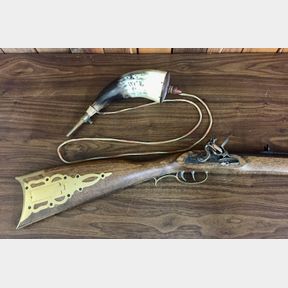 .50 Cal Black Powder Rifle and Powder Horn