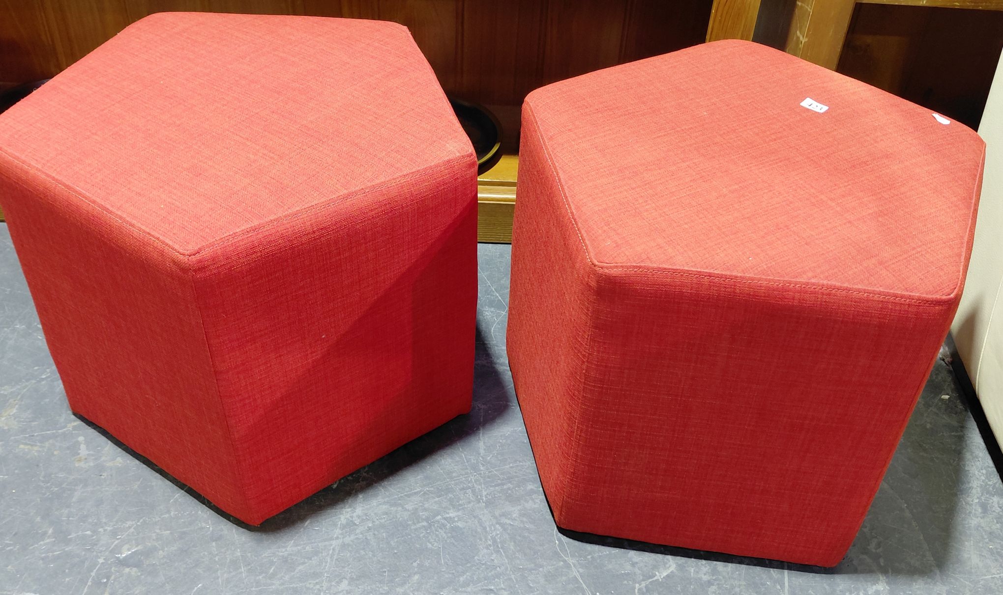 Pair Of Fabric Stools