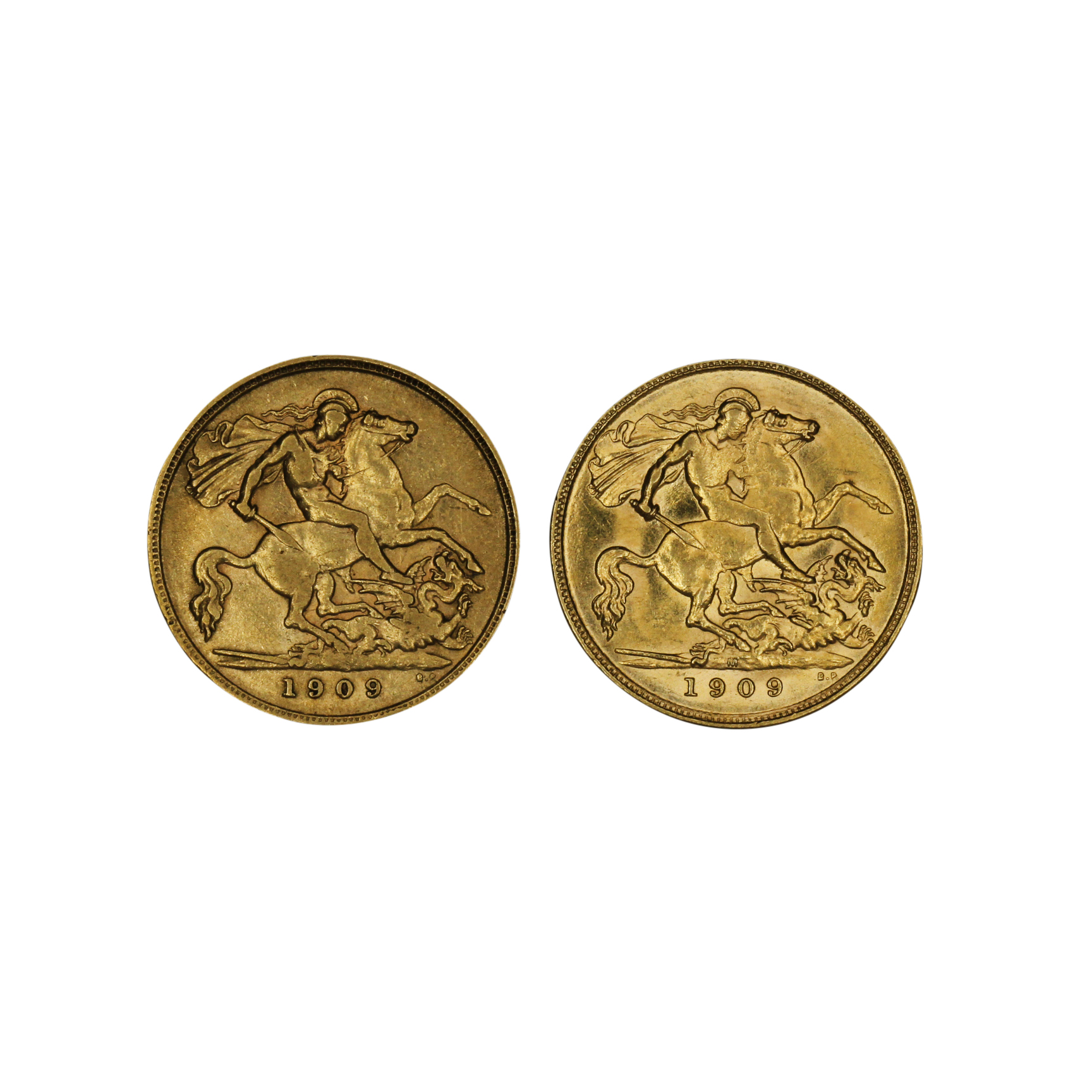 1221. · Group, Edward VII, Half Sovereign, VF