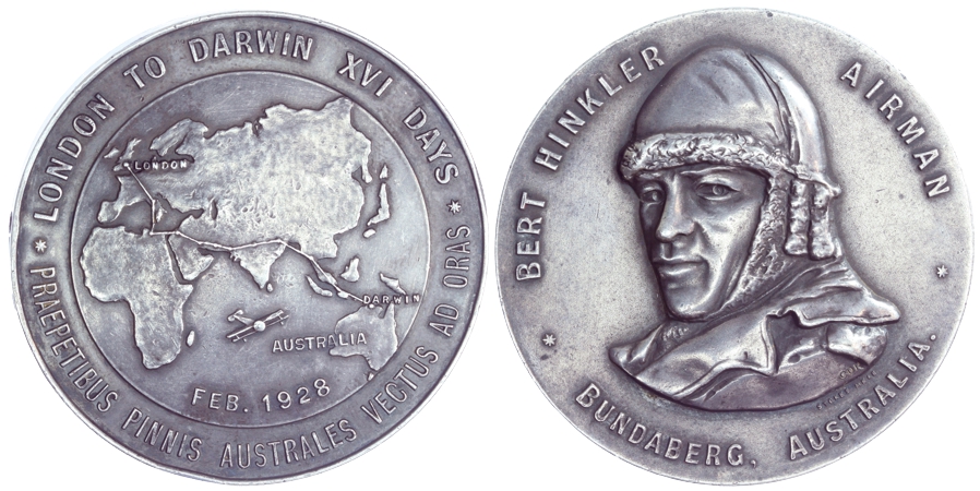 Bert Hinkler London to Darwin Medallion