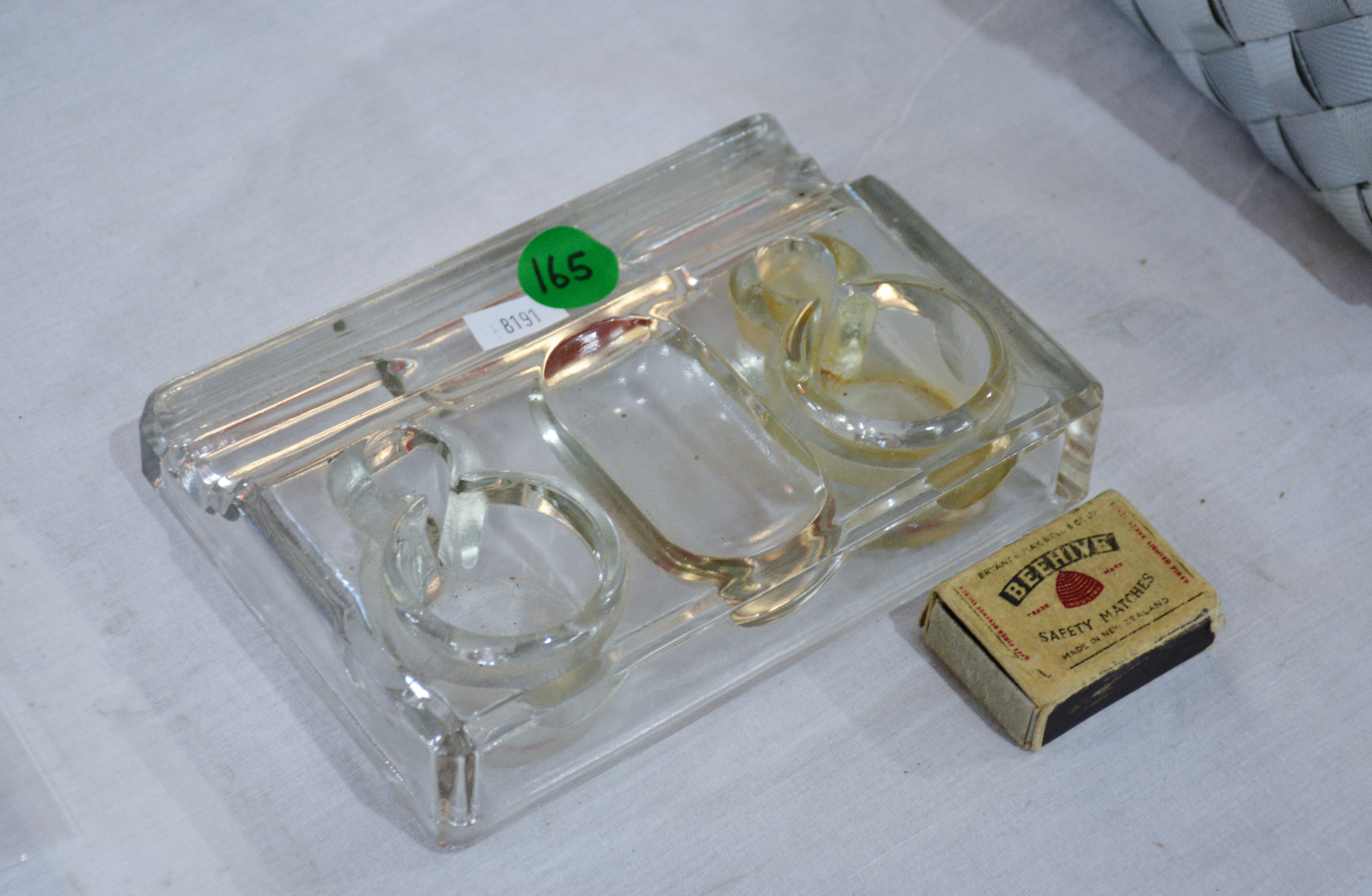 Vintage Glass Inkwell — sold at auction in New Zealand for $5