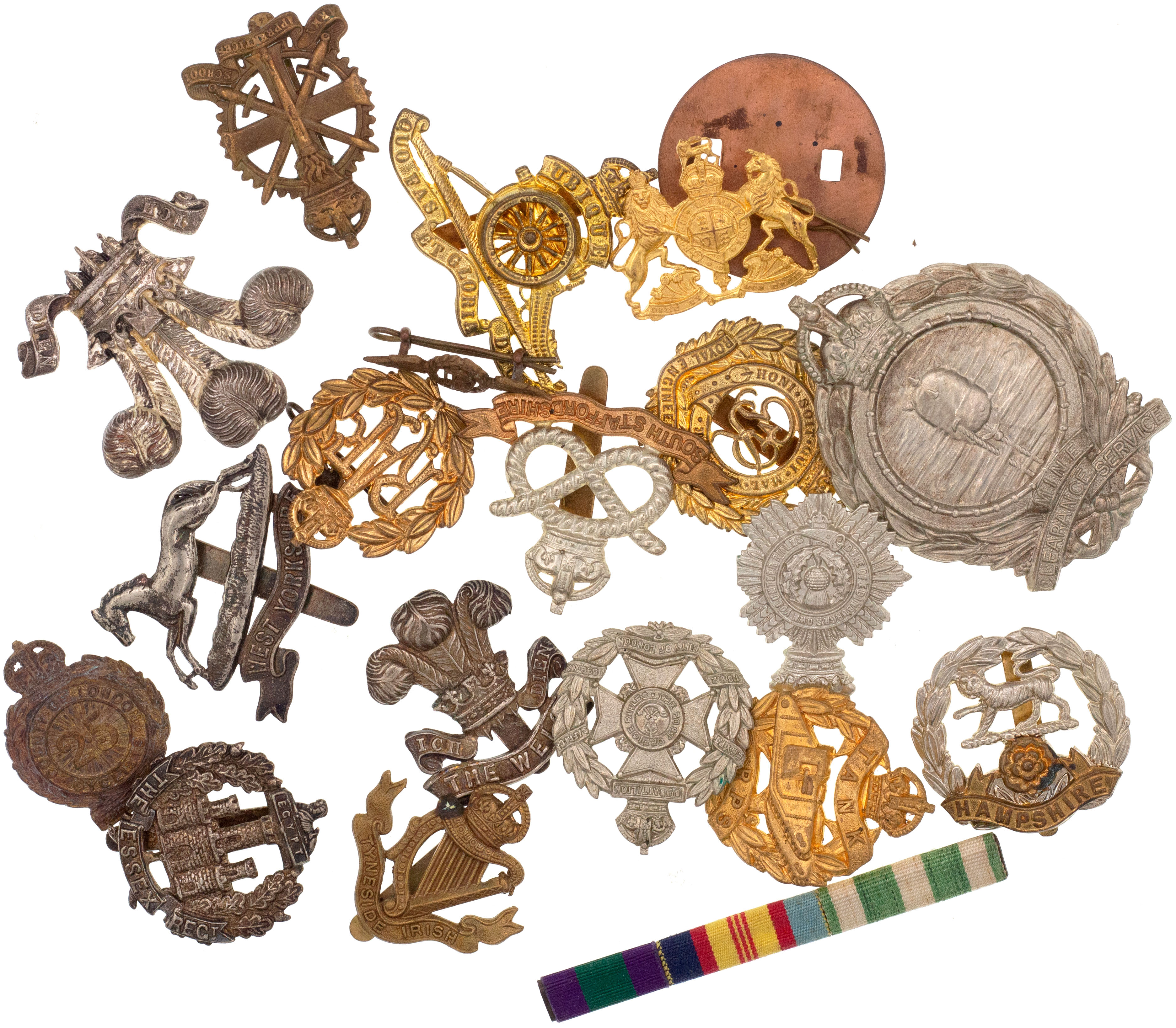 Great Britain, Cap Badges, 1939 - 1945, VGC