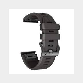 Garmin Fenix 5 and 5 Plus Silicone Strap (22mm) - Black|Bar 9902183185929 - 51745/16561 SN B1 (S9)
