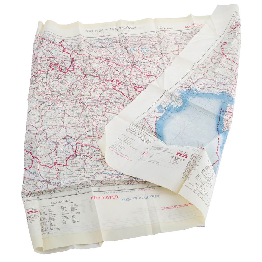 Mapa ewakuacyjna Triest-Budapeszt i Wiedeń-Kraków