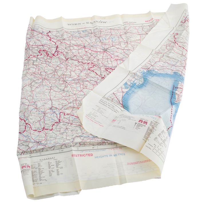 Mapa ewakuacyjna Triest-Budapeszt i Wiedeń-Kraków