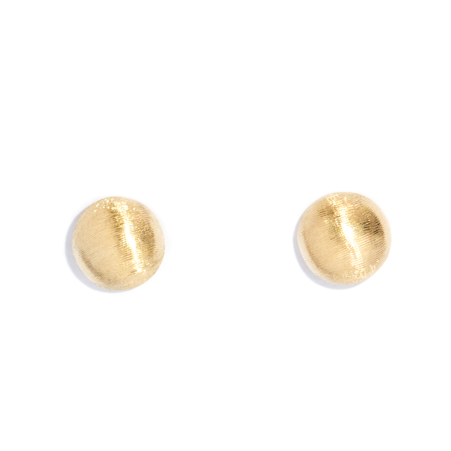 MARCO BICEGO 18ct Domed Brush Finished Studs