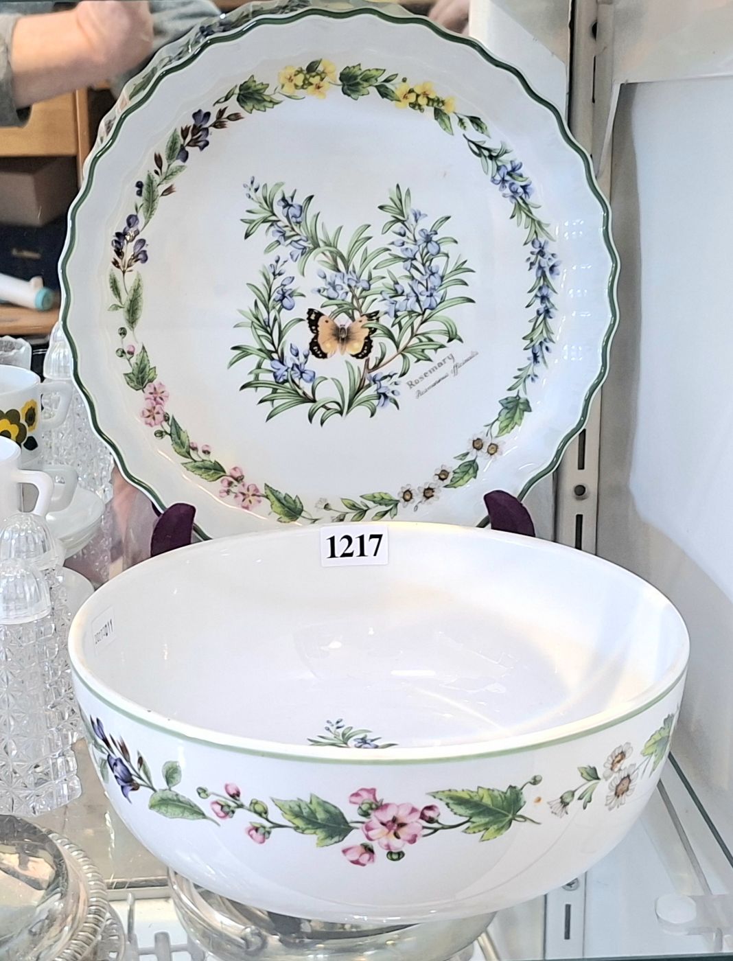 ROYAL WORCESTER PIE DISH AND BOWL
