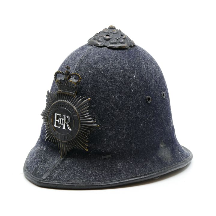Vintage Metropolitan Police British Bobby Helmet 12''
