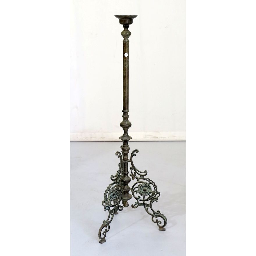 HEAVY VICTORIAN BRONZE PRICKET