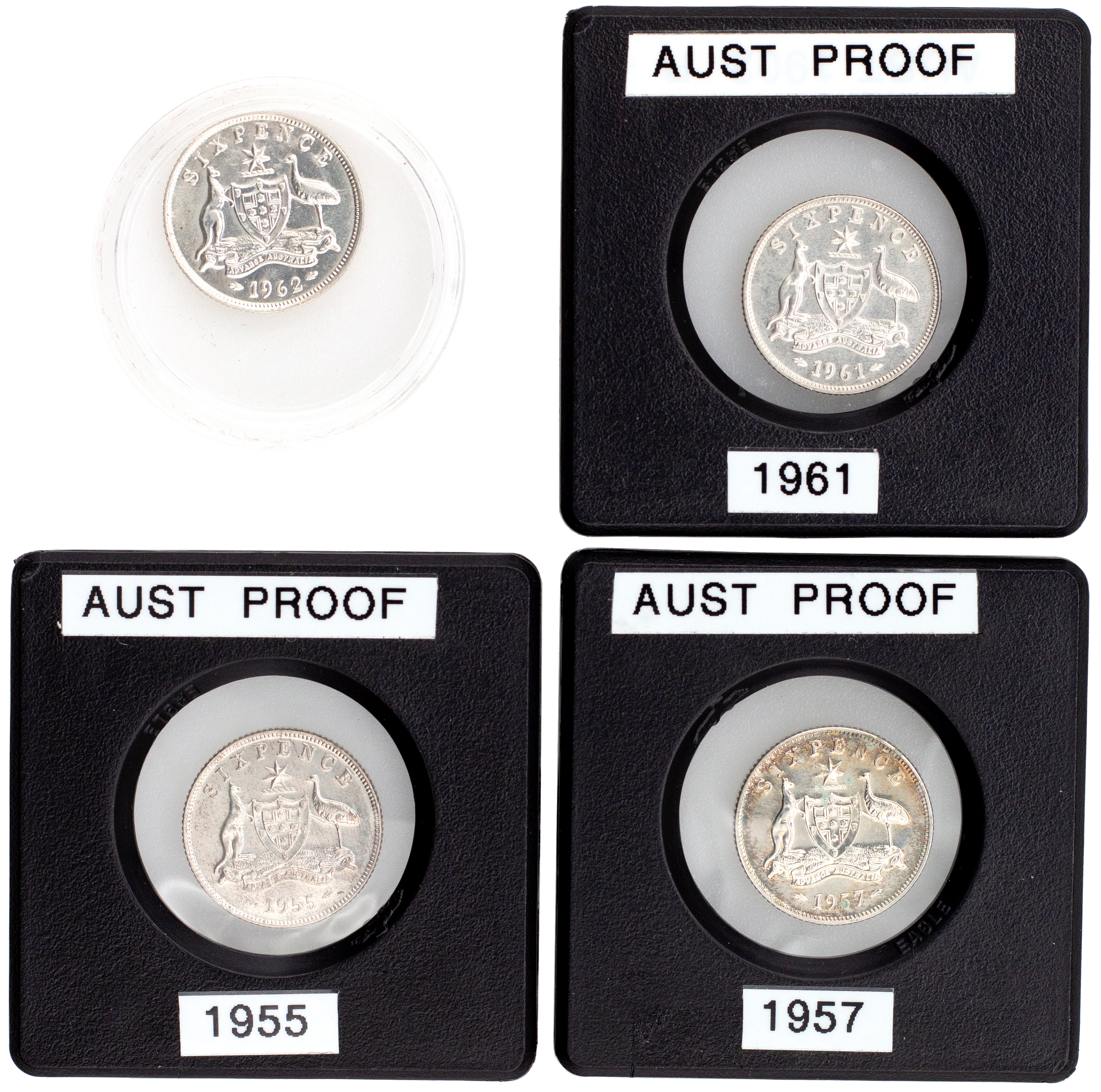 Elizabeth II, Sixpence, 1955 - 1962, FDC