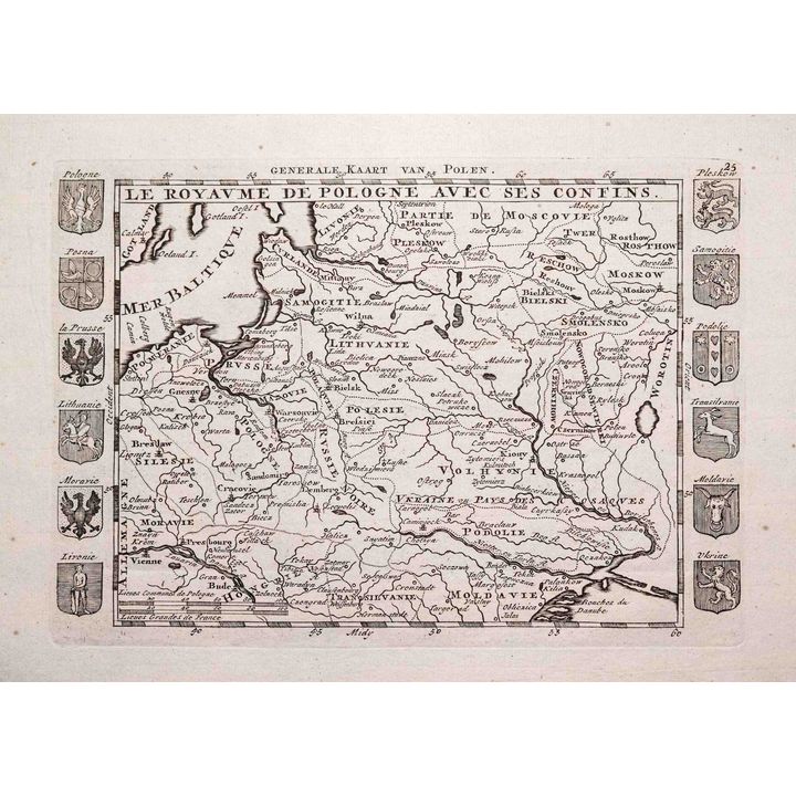 Daniel de la Feuille | Le Royaume de Pologne avec ses confins