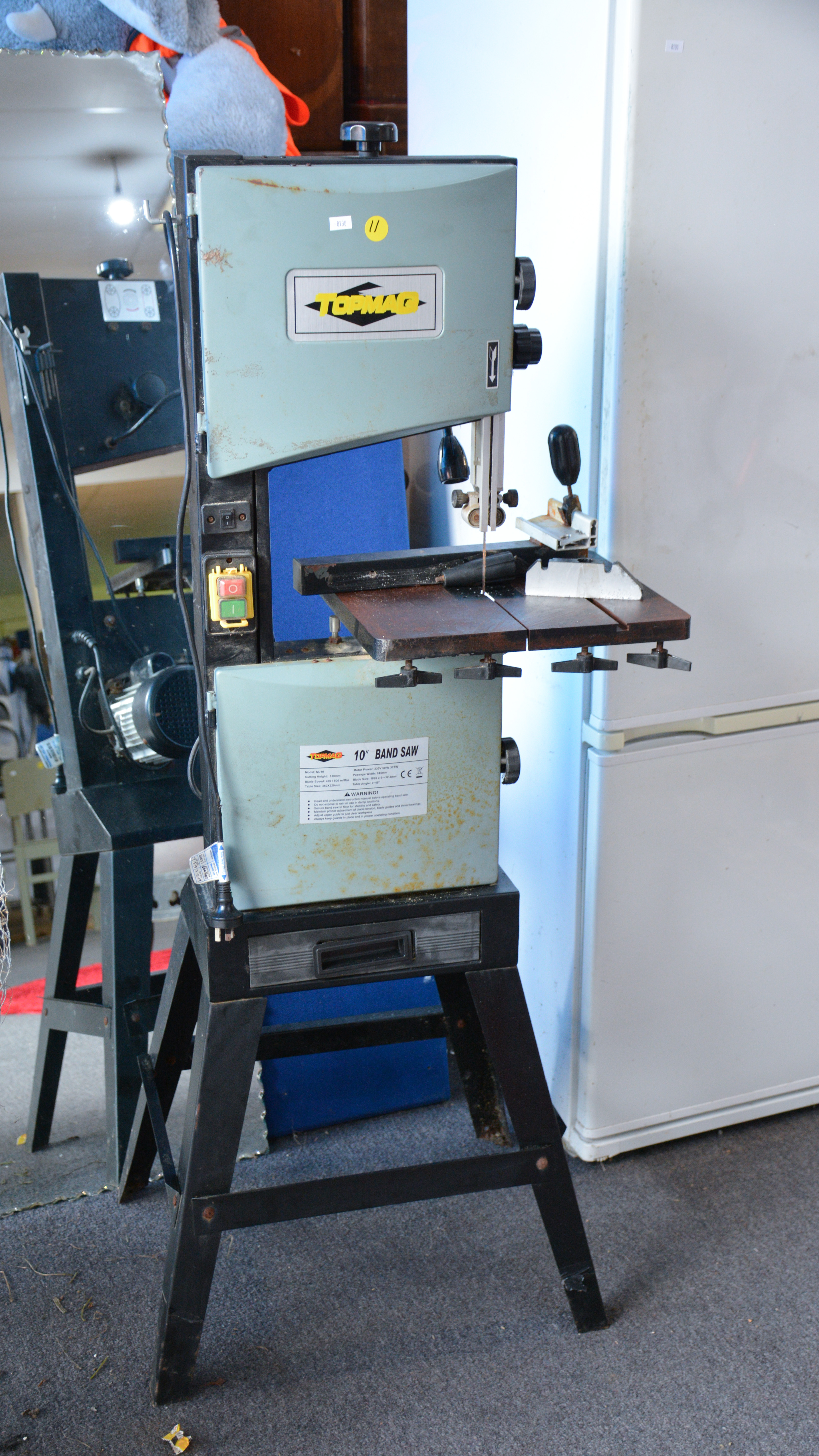Topmaq 10" Bandsaw on Stand — sold at auction in New Zealand for $170