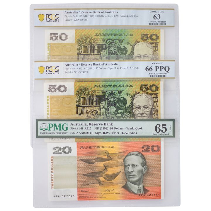 Accumulation, Fraser/Evans, Twenty Dollars, 1993, 65 EPQ