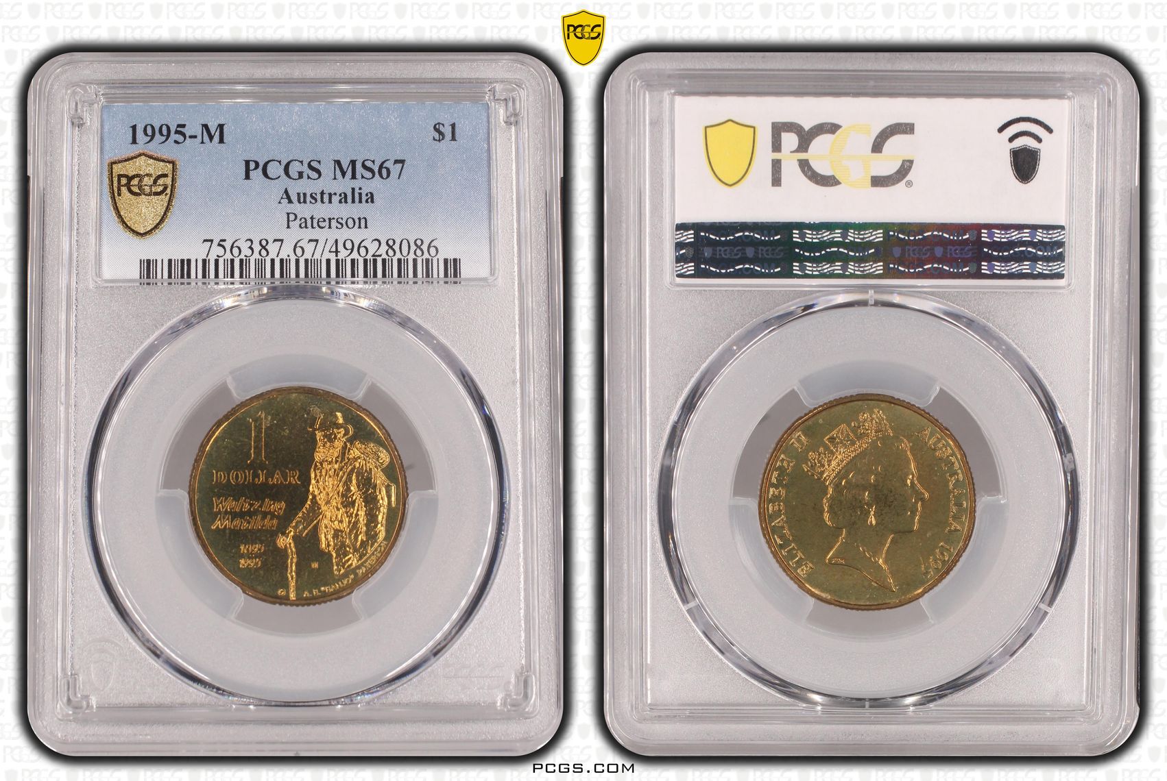 188 · Paterson POP 6/0, One Dollar, 1995-M, PCGS MS67