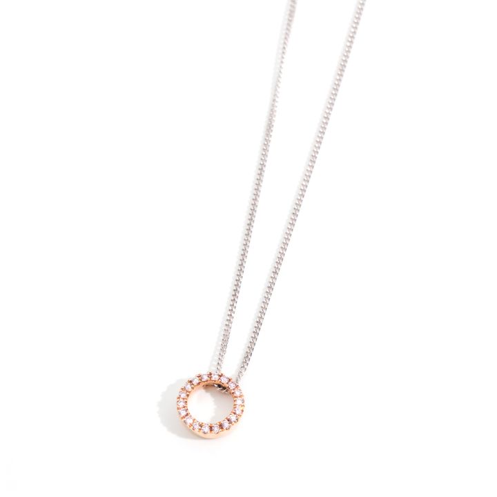 Pink Diamond Slider Pendant