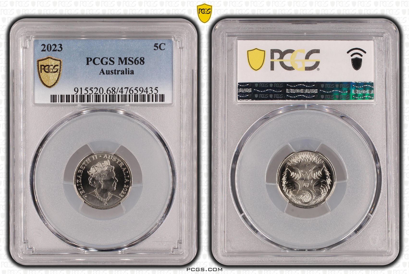 Five Cent, 2023, PCGS MS 68