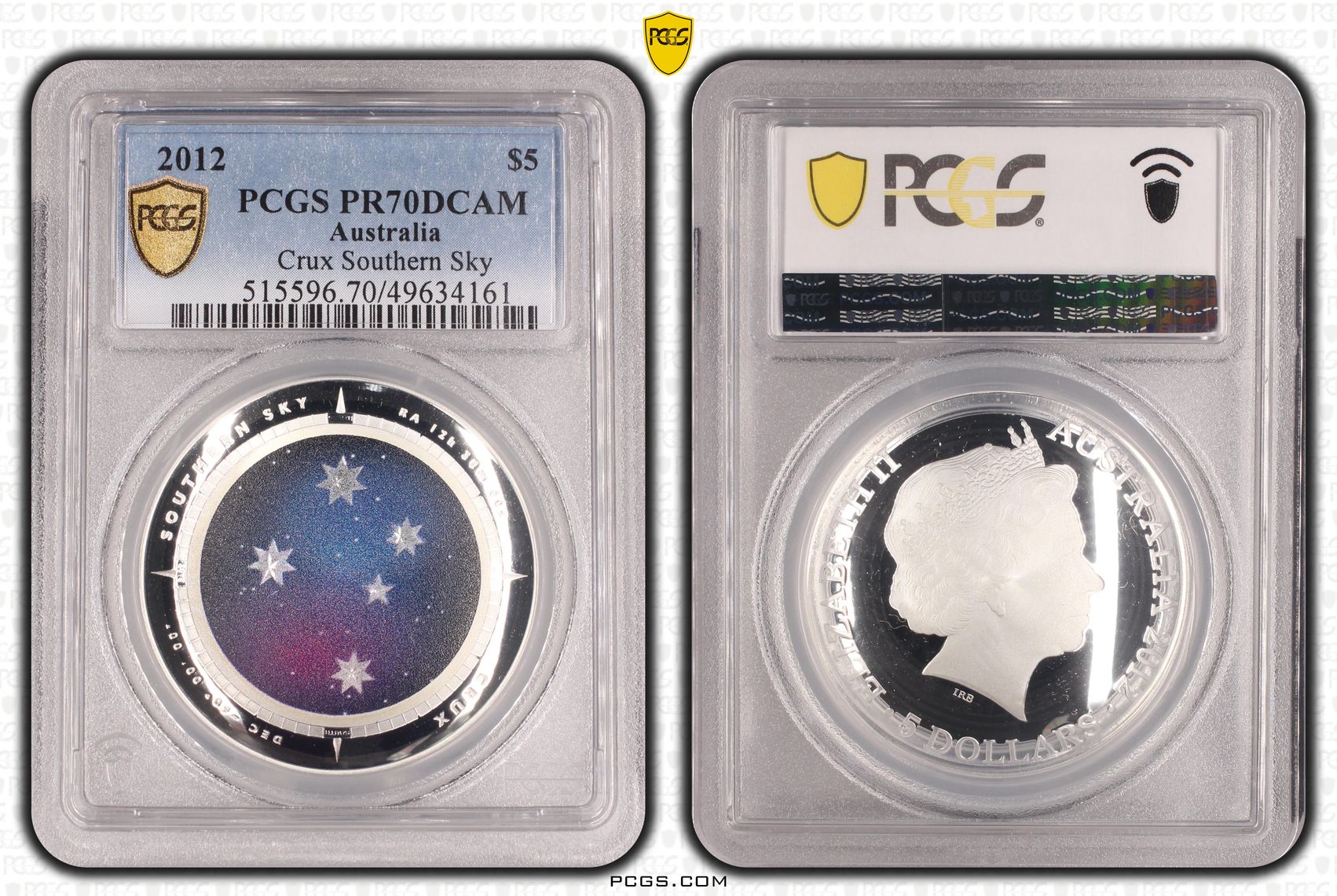Crux Southern Sky, Five Dollar, 2012, PCGS PR70DCAM