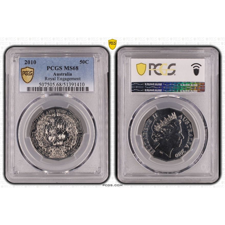 Royal Engagement, Fifty Cent, 2010, PCGS MS68