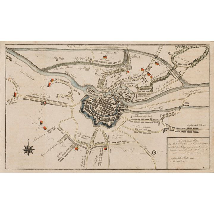 Situations-plan der Stadt Breslau und ihrer Environs…